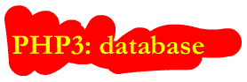 PHP3: Myadmin database